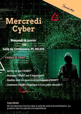 Flyer for OSINT - 15 Janvier 2025
