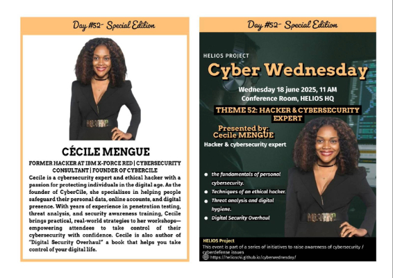 Flyer for PERSONAL CYBERSECURITY  -  18 Juin 2025