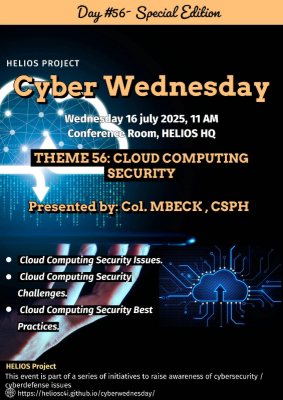 Flyer for CLOUD COMPUTING SECURITY  -  16 juillet 2025