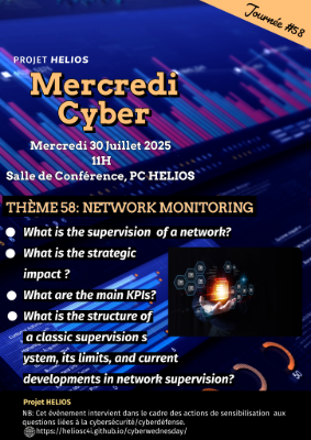 Flyer for NETWORK MONITORING -  30 Juillet 2025