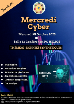 Flyer for SYNTHETIC_DATA -  01 OCTOBRE 2025