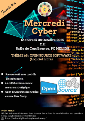Flyer for Open Source Software -  08 OCTOBRE 2025