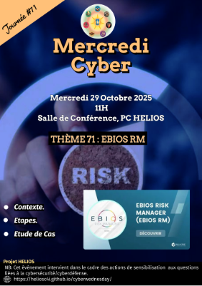 Flyer for EBIOS RM  -  29 OCTOBRE 2025
