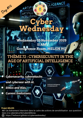 Flyer for Cybersecurite et IA  -  05 NOVEMBRE 2025