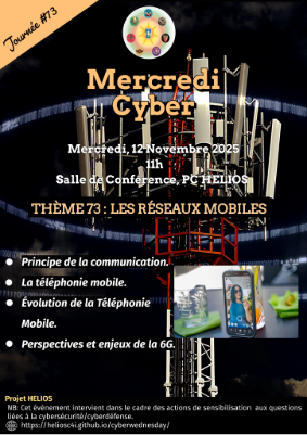 Flyer for LES RÉSEAUX MOBILES -  12 NOVEMBRE 2025