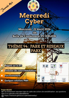 Flyer for  PABX ET RESEAU PABX -  22 AVRIL 2026