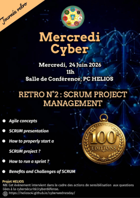 Flyer for  SCRUM PROJECT MANAGEMENT -  24 JUIN 2026