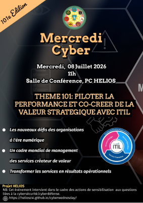 Flyer for  PILOTER LA PERFORMANCE ET CO-CREER DE LA VALEUR STRATEGIQUE AVEC ITIL -  08 JUILLET 2026